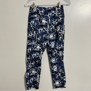 Cali Active blue and white leggings. Size small